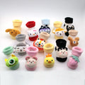 Wholesale 3D Cute Cartoon Crew Socks for Newborn Infants 0-12 Months Winter Thick Terry Rattle Toys Breathable Baby Shoes