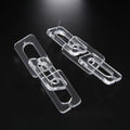 2024 Hip Hop Trend Men Accessories Simple clear Chain Resin Long Earrings for Women