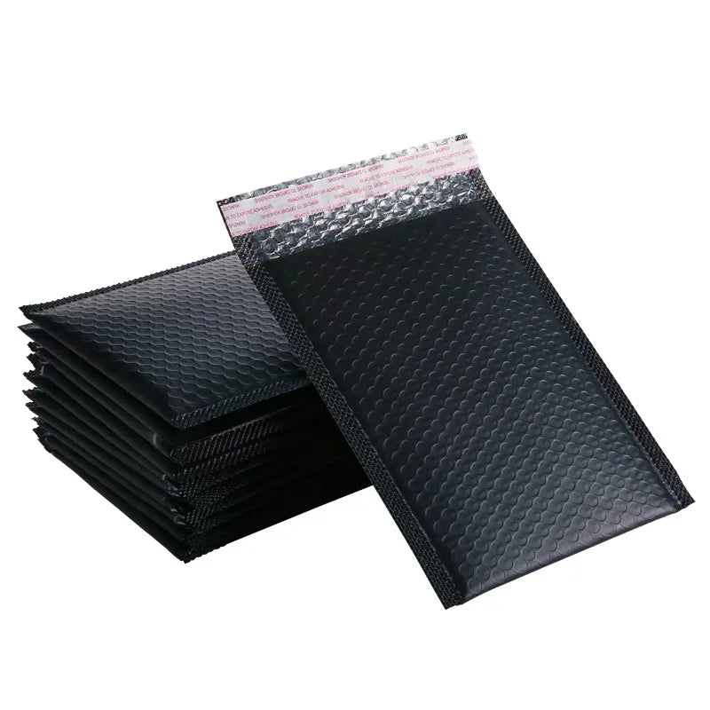 Custom Matt Black Size A4 A5 Bubble Mailers Shockproof Padded Envelope Self Adhesive Shipping Envelope with Bubble
