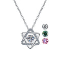 Real D Color 925 Sterling Silver Fashion Pendant 0.5ct Moissanite Diamond Necklace with Certificate for Women