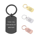 Custom Sublimation Blank Keychains Personalized Luxury Laser Dog Tags logo Necklace Keychain
