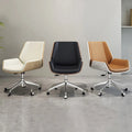 Modern Executive Office Chair with Swivel Wheels Adjustable Height PU Leather-Best Seller for Conference and Guest Use