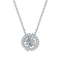 New Original Popular Vvs 925 Silver White Moissanite Diamonds Women Necklace for Jewelry