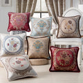 Amity European Style Jacquard Elegant Floral Decorative Cushion Cover for Sofa Classic Throw Pillow Cover Pillow Case