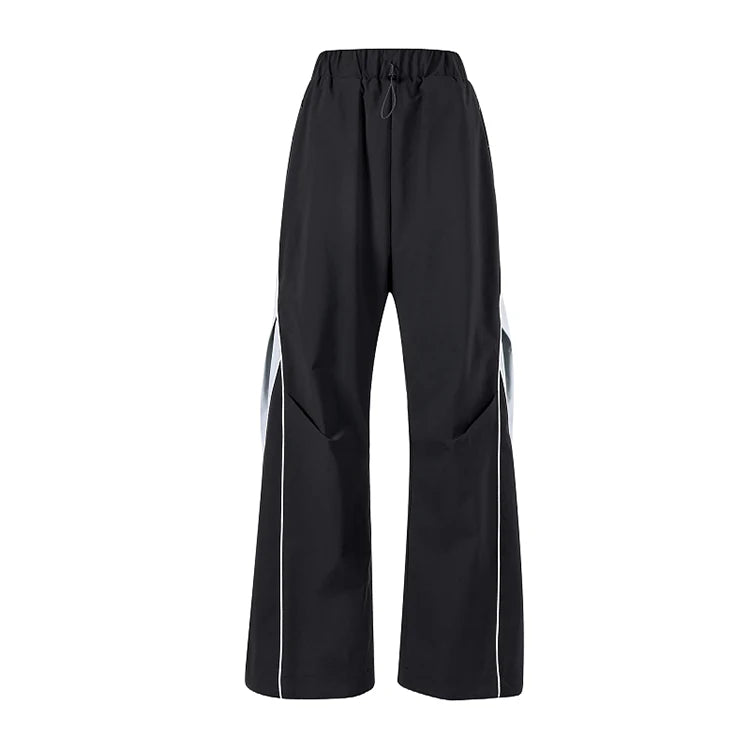 Men's Sweatpants Manufacturer Custom Heavyweight Knee Folds Loose Fitting Straight Leg Pants Vintage Contrast Color Sweatpants Casual Wear