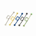 G23 Titanium Body Jewelry Helix Stud Earring Barbell Piercings Ear Cartilage Tragus Dumbbell Ear Stud