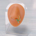 Gaby New Arrive Bead Dangle Nose Rings Stainless Steel Nose Rings with Bead Dangle Nose Hoop Bulk Wholesale Piercing Jewelry