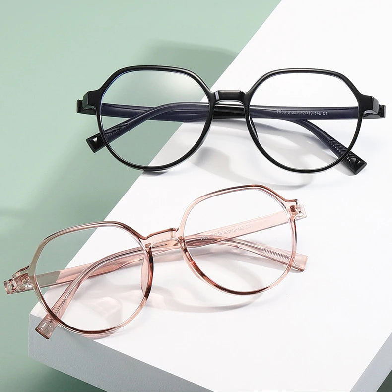 Men Square Optical Frame Spectacle Frames Metal Pattern Eyeglasses Frame