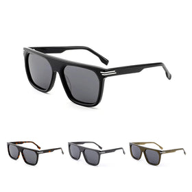 2025 High End Simplicity Italian Acetate Unisex Polarized Sunglasses Comfortable Full Rim Exaggerated Style
