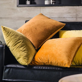 Pillowcase Velvet Cushion for Living Room Sofa 45*45 Kussenhoes Blue Home Decorative Housse De Coussin
