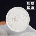 Embossed Self-adhesive Label Colorless Embossed Stickers Hot Stamping Thank You Sealing Sticker Spot Direct Delivery