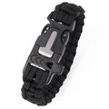 Camping Survival Watch Terylene Weaves Bracelet 550 Reflective Thin Strap Wrist Whistle Buckles Flint Fire Starters 8 Blade
