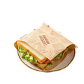 Private Customized Thickened Brown Kraft Sandwich Paper Wrapping Bread Deli Dry Waxed Papers Sheets for Food Basket