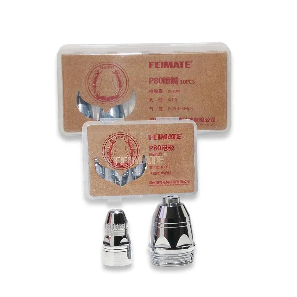 FEIMATE P80 Plasma Cutting Electrode and Nozzle Copper 1.5# B Grade Type Consumables