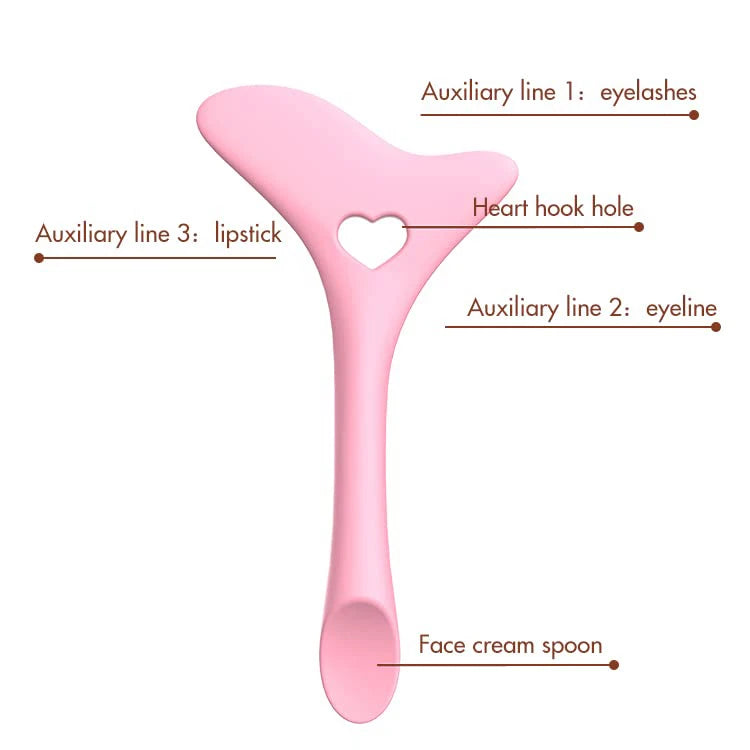 Women Girl Smoky Eyes Beauty Make-up Models Template Draw Eye Bottom and Top Eyeliner Guide Card Auxiliary Tools