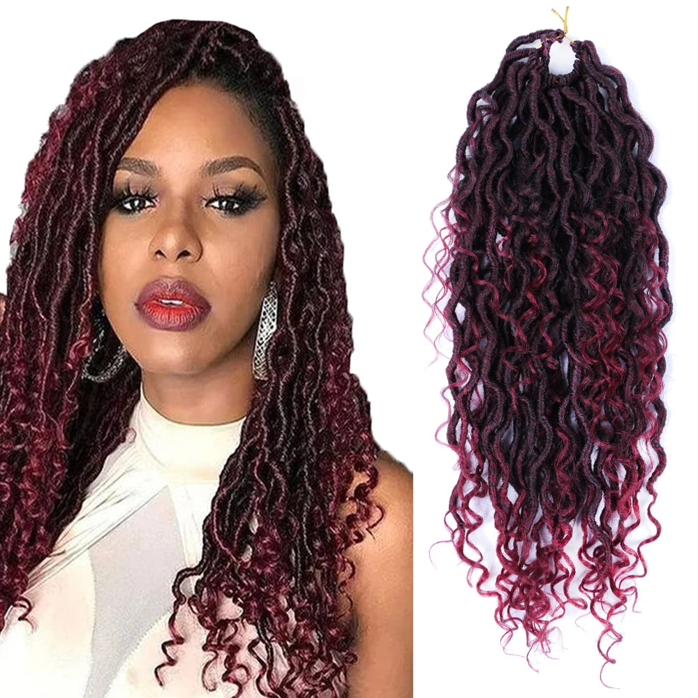 River Locs Crochet Hair Faux Locs Crochet Hair Extensions Goddess Crochet Hair Extensions River Goddess Locs