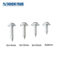 TS K289 Photo Frame Backboard Frame Accessories Zinc Plated Phillips Pan Head Self Tapping Screw Metal Screws