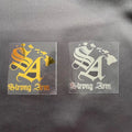 Custom Mirror Effect Heat Transfers Outdoor Waterproof oem Fanny Colorful Metallic Custom logo for clothing