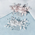 Handmade Luxury Flower Bridal Hairclip Wholesale Headpieces Party Hair Comb for Wedding