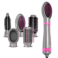 Professional Portable Electric Hair Straightener with Hot Air Brush 5 in 1 New Design PTC Heater