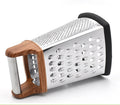 4 Side Design Food Grade Stainless Steel Manual Fruit & Vegetable Grater Slicer Cutter  With Plastic Container