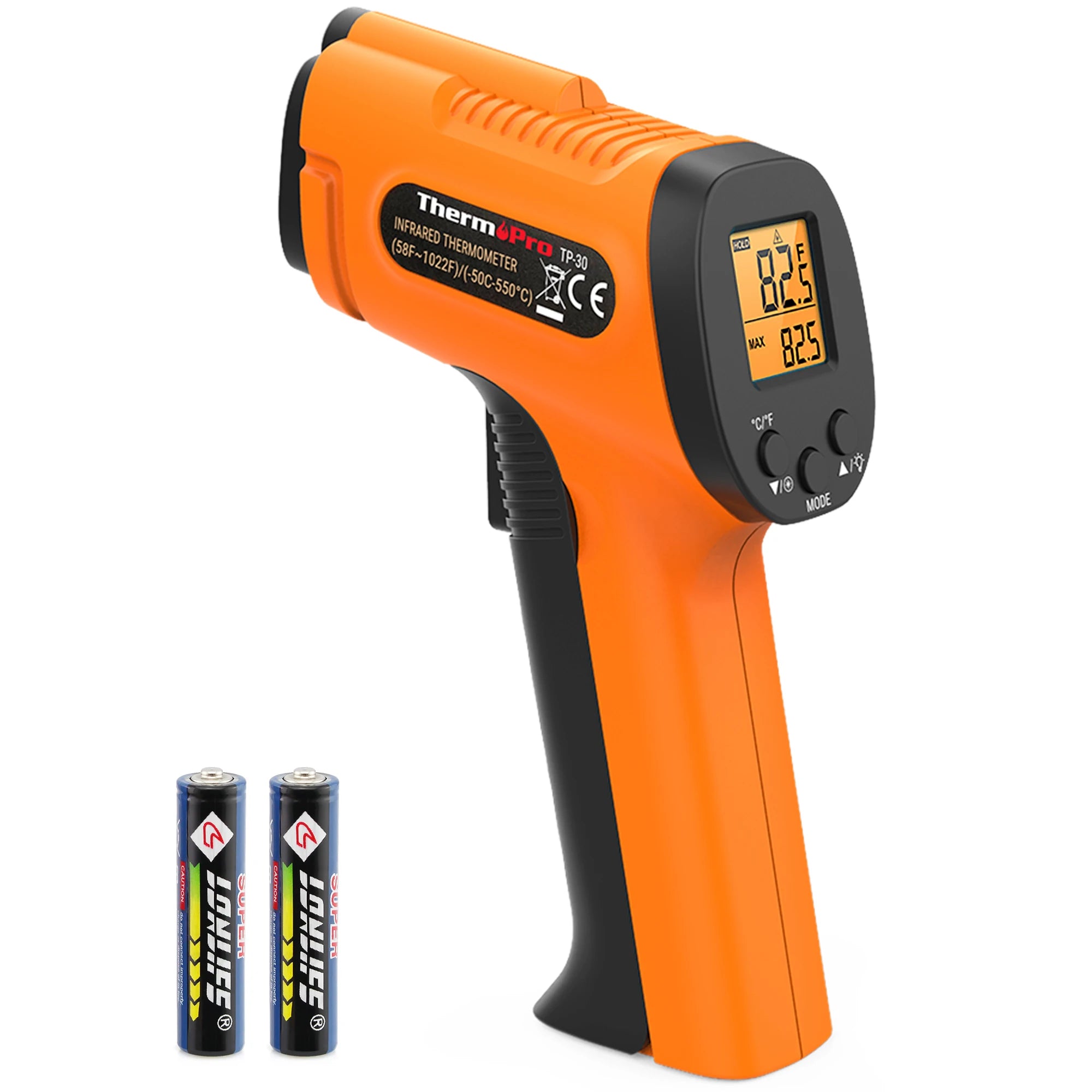 ThermoPro TP-30 Industrial Electronic Thermometer Infrared Thermometer Limited Stock Laser Surface Temperature Gun