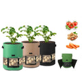 Hot Sell Potato Grow Bags Upgrade 10 Gallon Plant Grow Bag with Flap & Handles Breathable Non-Woven Fabric Planter Pots