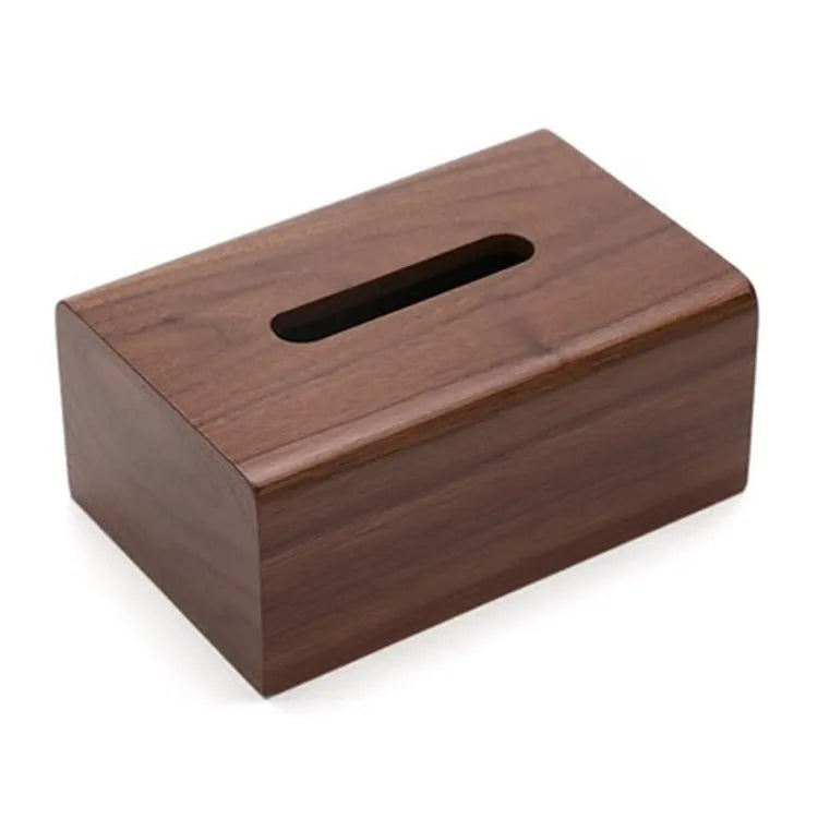 Tissue Box Cover Rectangular Wooden Facial Tissue Dispenser Box Holder for Dresser Bathroom Decor