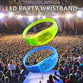 Custom Printed Silicone Led Party Bracelet Flashing Hard Watch Wristband for Christmas and New Year Events or Concerts
