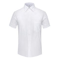 Custom Breathable Non-iron Men's Office Shirt Short Sleeve Corporate Uniform Business Dress Shirt Bulk Wholesale