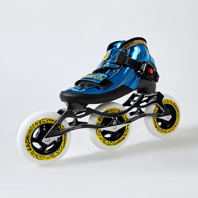 EACHkids Inline Speed Skates 3 Wheels Professional Speed Skating Shoes Speed Skating for Kids Girls Boys