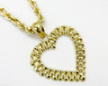 Duyizhao Wholesale Fashion 14k Gold Plated Heart Charm Pendant for Women Girl Jewelry