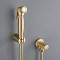 Brass Toilet Handheld Bidet Diaper Set Bathroom Brushed Gold Shattaf Sprayer Jet Douche Kit