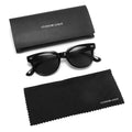 Wholesale Custom Logo Men Sunglasses Classic Round Frame UV400 Luxury Black Coffee Frame Eyewear SunGlasses for Outdoor