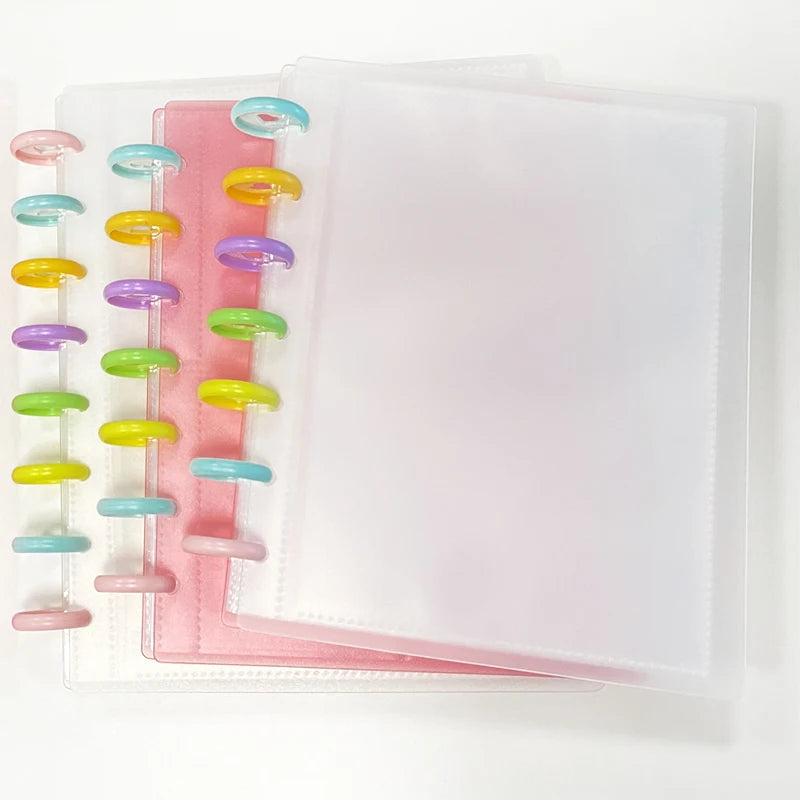 RINGNOTE PP Folder Clip File Binder with Embossing & Thermal Transfer Printing for Kpop IdolCard Photo Storage Collect Album