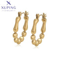 T000959439 Xuping Jewelry 14K Gold Plated Fashion Women Stainless Steel Hoop Earrings