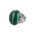 Mens 925 Solid Sterling Silver Natural Emerald Cut Ring Jewelry for Women Girls