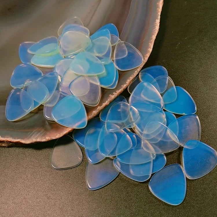 DIY Wholesale Natural Opalite Guitar Picks Healing Stone
