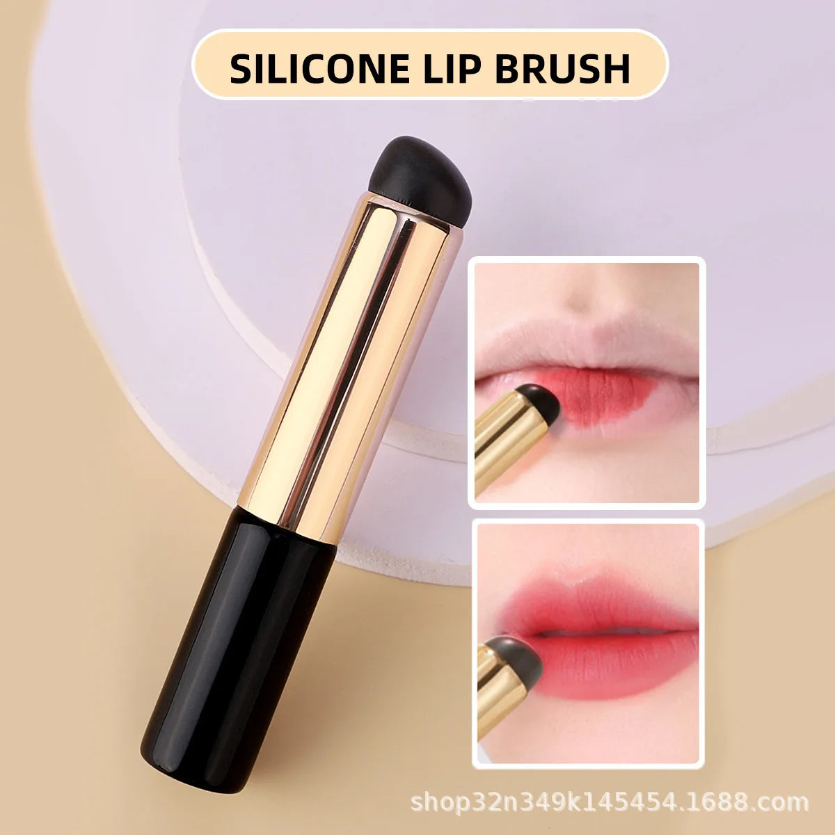 Beauty Planet Wholesale Round Lipstick Makeup & Tools Lip Gloss Brush Makeup Products Concealer Lip Silicone Makeup Brush
