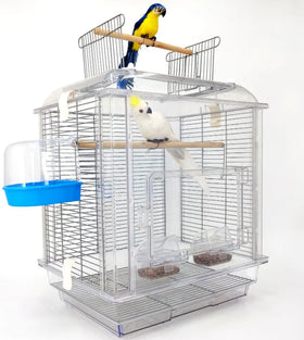 Wholesale Transparent Bird Travel Carrier Cage Plastic Acrylic Pet House with Snap Button Closure and Tray for Hamsters Birds