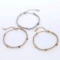 G3807 Wholesale Butterfly Bracelet Stainless Steel White Rhinestone Tennis Butterflies Charm Bracelet Fashion Jewelry Bangles