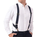Men's Elastic Outback Side Clip Trucker Suspenders for Men Under Clothing Side Clip