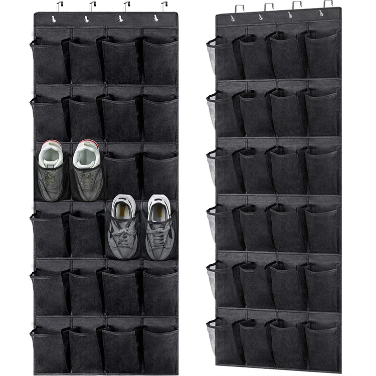 Door Shoe Organizer Classic 24 Durable Large Thickened Mesh Pockets Flexible Design Hanging Shoe Holder Office Space Tools MegaBDM