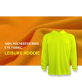 Wholesale Leisure Breathable Bird Eye Hoodie Shirt Customized Long Sleeve Outdoor Sport Comfortable Pullover Hoodie