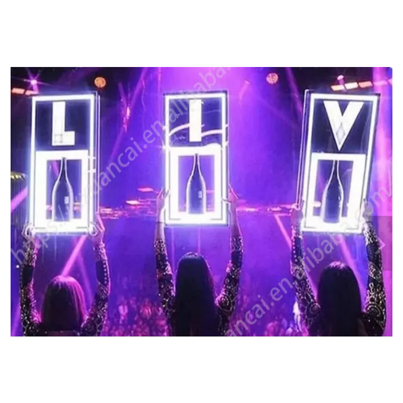 Rechargeable Led champagne Bottle Presenter for Night Club Bottle Glorifier