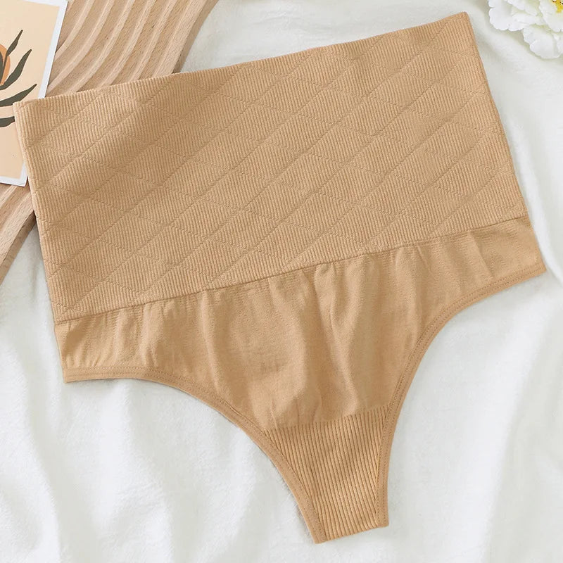 Wholesale Comfortable High Waist Slimming Panties Tummy Control Shaping Underwear Butt Lifter Thong for Women