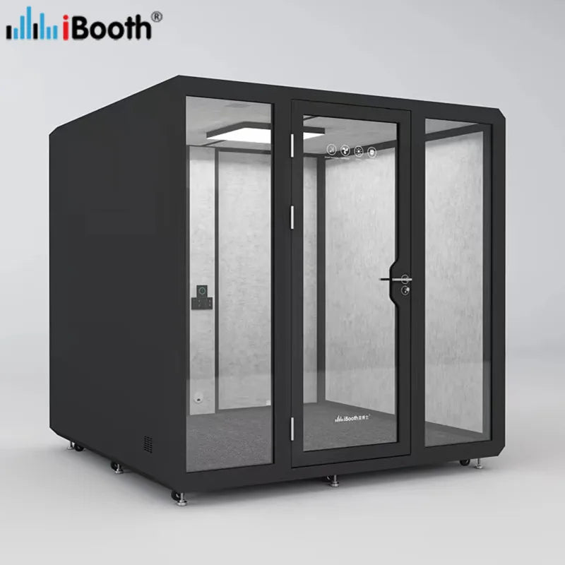 OEM Modern Soundproof Cabin with Beautiful Steel Profile Frame Sockets Easy Installation Sound Isolation Room for Massage Beds
