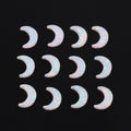 Low Moq Wholesale Price 8x11mm Half Moon Opal Stone Full Hole White Blue Light Blue Green Mix Colors Moon Opal in Stock