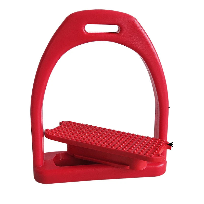Safety Flexible Anti-slip Racing Horse Stirrups Supplies Saddle Pedals with Replaceable Rubber Pad