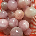Natural Pink Crystal Ball Arrangement of the Seven Star Array the Rose Quartz Prosperity Love Stone Decoration